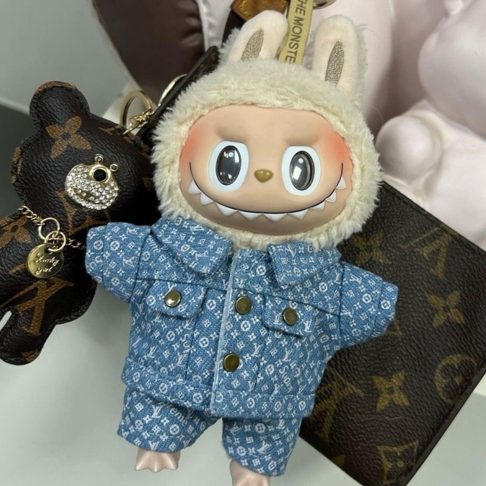 Labubu outfit LV denim set